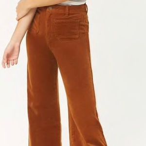 Corduroy wide leg pants